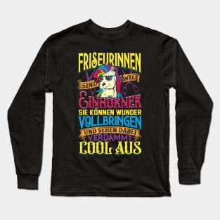 Friseur Friseur Friseur Friseur Friseur Barbershop Long Sleeve T-Shirt